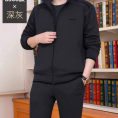 中老年运动服套装中年男士休闲爸爸春秋冬季加绒加厚大码三件套男