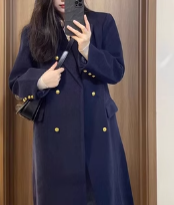 大衣女毛呢外套秋冬季今年流行小个子高级感赫本风日式英伦风