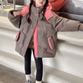 女童羽绒服冬季2023新款洋气儿童加厚冬装白鸭绒女孩中长款外套潮