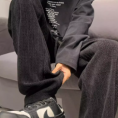 童装男童一体绒裤子儿童加厚休闲裤冬装2023新款中大童长裤宽松潮